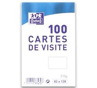 Carte de visite Oxford 82x128 x100 en paquet