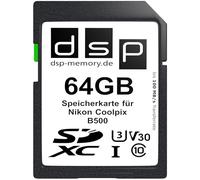 Carte de Vitesse Professionnelle V30 pour Nikon Coolpix B500 Digitalkamera 64 Go