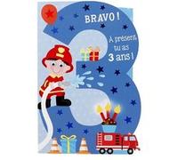 Carte De Voeux - Anniversaire - Bravo ! À présent tu as 3 ans !