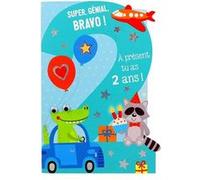 Carte De Voeux - Anniversaire - Super, génial, bravo ! À présent tu as 2 ans !