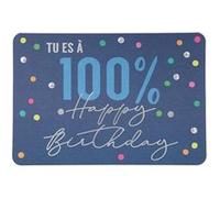 Carte De Voeux - Anniversaire - Tu Es A 100% Happy Birthday G