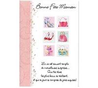 Carte De Voeux - Bonne Fête Maman - Modèle : Fashionista Saumon G
