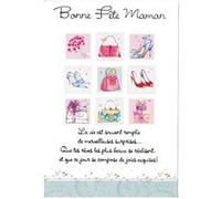 Carte De Voeux - Bonne Fête Maman - Modèle : Fashionista Turquoise G