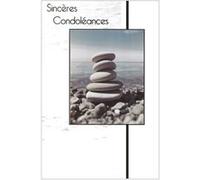 Carte De Voeux - Condoléances - Sincères Condoléances - Mer et Galets I G
