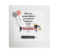 Carte De Voeux Glamour - Anniversaire - Bonheur Sant Et Une Longue Vie !