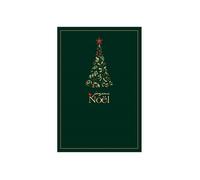 Carte De Voeux - Joyeux Noel Sapin Vert Et Rouge