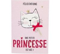 Carte De Voeux Paillettes - Naissance - Une Petite Princesse Est Née ! G