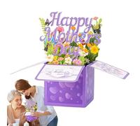 Carte de voeux pour la fête des mères, carte pop up pour maman | Carte de fleurs pop-up pour la fête des mères avec enveloppe, montrez votre amour gratitude souvenir décoration saisonnière pour