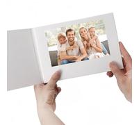 Carte de Voeux Vidéo, Brochures Numériques à écran LCD, Livre Vidéo à écran Horizontal, Brochure Vidéo Rechargeable pour Anniversaire, Noël, Mariage (Batterie au Lithium-ION de 4,3 Pouces 500 mAh)