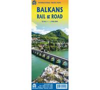 Carte de voyage - Balkans (Routes et chemins de fer) | ITM