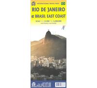 Carte de voyage - Brésil : Côte est & Plan de Rio de Janeiro | ITM