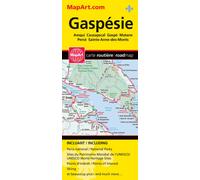 Carte de voyage de la Gaspésie | MapArt