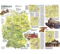 Carte de voyage de l'Allemagne 1991