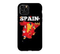 Carte de Voyage Espagne Drapeau de l'Espagne Souvenir Vacances Coque pour iPhone 11 Pro