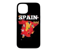 Carte de Voyage Espagne Drapeau de l'Espagne Souvenir Vacances Coque pour iPhone 13
