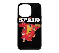 Carte de Voyage Espagne Drapeau de l'Espagne Souvenir Vacances Coque pour iPhone 13 Pro