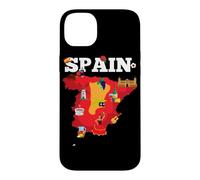 Carte de Voyage Espagne Drapeau de l'Espagne Souvenir Vacances Coque pour iPhone 14 Plus