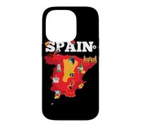 Carte de Voyage Espagne Drapeau de l'Espagne Souvenir Vacances Coque pour iPhone 14 Pro