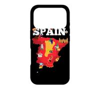 Carte de Voyage Espagne Drapeau de l'Espagne Souvenir Vacances Coque pour iPhone 17 Pro