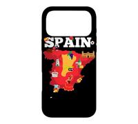 Carte de Voyage Espagne Drapeau de l'Espagne Souvenir Vacances Coque pour iPhone 17 Pro Max