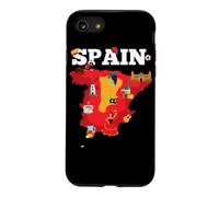 Carte de Voyage Espagne Drapeau de l'Espagne Souvenir Vacances Coque pour iPhone SE (2020) / 7/8