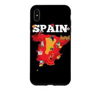 Carte de Voyage Espagne Drapeau de l'Espagne Souvenir Vacances Coque pour iPhone XS Max