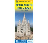 Carte de voyage - Espagne Nord (routes & chemins de fer) | ITM