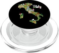 Carte de Voyage Italie Drapeau Italie Fierté Souvenir Vacances PopSockets PopGrip pour MagSafe