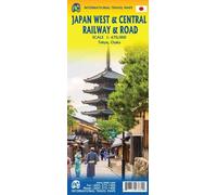 Carte de voyage - Japon Centre et Ouest (voies ferrées) | ITM