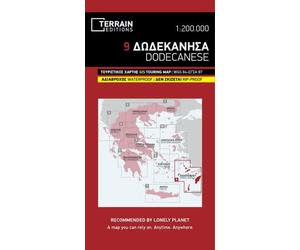 Carte de voyage n° 9 - Dodécanèse (Grèce) | Terrain Cartography