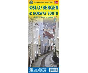Carte de voyage - Norvège Sud & Plans d'Oslo et Bergen | ITM