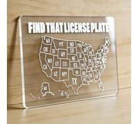 Carte de voyage Oh the Places We Go US Travel Check Off, panneau mural en acrylique Where I've Been, décoration de voyage des États-Unis, carte des 50 États des États-Unis