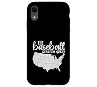 Carte de Voyage pour Fan de Baseball Stadium Quest The Ballpark Chaser Coque pour iPhone XR