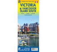 Carte de voyage - Sud de l'île de Vancouver (Colombie Britannique) & Plan de Victoria | ITM