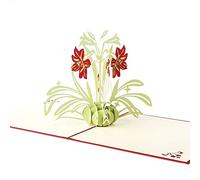 Carte de vœux 3D Narcisse Pop Up - Carte cadeau vierge pour un anniversaire, la fête des enseignants - 1 pièce - Qualité supérieure - Créative, attrayante et tendance