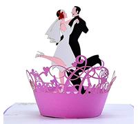 Carte de vœux 3D Popup de Couple dansant - Papier Art & Design romantique - Détails méticuleux - Carte cadeau parfaite - Surprenez vos membres de votre famille, vos amis