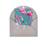 Carte de vœux « A Flock of Flamants », 10,2 x 15,2 cm, enveloppe en forme de cœur, convient pour toutes les occasions.