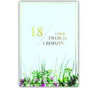 Carte de vœux anniversaire 18 ans