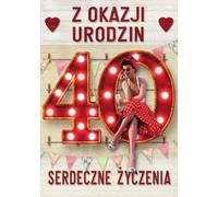 Carte de vœux anniversaire 40 MF31
