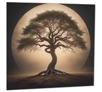 Carte de vœux Arbre de vie Nature Horizon 145 mm x 145 mm