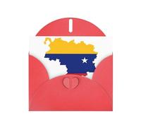 Carte de vœux avec enveloppe, drapeau du Venezuela, parfaite pour les amis, la famille, les collègues - Carte de félicitations