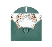 Carte de vœux avec imprimé couronne de gloire du matin JKIEGOQ Vert foncé 10,2 x 15,2 cm pour Noël, Saint-Valentin, mariage, fête