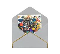Carte de vœux avec intelligence artificielle, impression cerveau, demi pliée, pour anniversaire, mariage, fête.