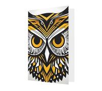 Carte de vœux avec motif chouette pour toutes les occasions - Pour anniversaire, condoléances, Noël, remerciements