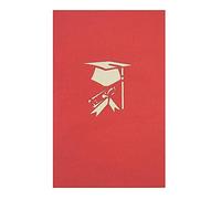Carte de vœux avec origami, diplôme chapeau