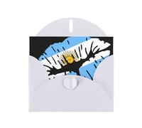 Carte de vœux Baiser argentin avec enveloppe, carte d'anniversaire, carte de Noël, carte d'invitation, 3 couleurs