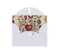 Carte de vœux blanche DLXW papillons autour du cœur pour Noël, anniversaire d'enfant, Saint-Valentin, anniversaire de mariage et invitation à une fête