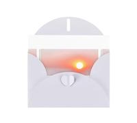 Carte de vœux blanche YYHWHJDE avec image du coucher de soleil de l'après-midi, parfaite pour la Saint-Valentin, un anniversaire de mariage et des invitations de fête