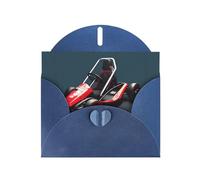 Carte de vœux bleue avec enveloppes - Mini Kart Print Parfait pour un anniversaire, un mariage, la Saint-Valentin et plus encore - Cartes vierges
