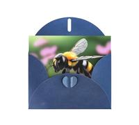 Carte de vœux bleue YYHWHJDE A Little Bee Picture Parfaite pour la Saint-Valentin, un anniversaire de mariage et des invitations de fête